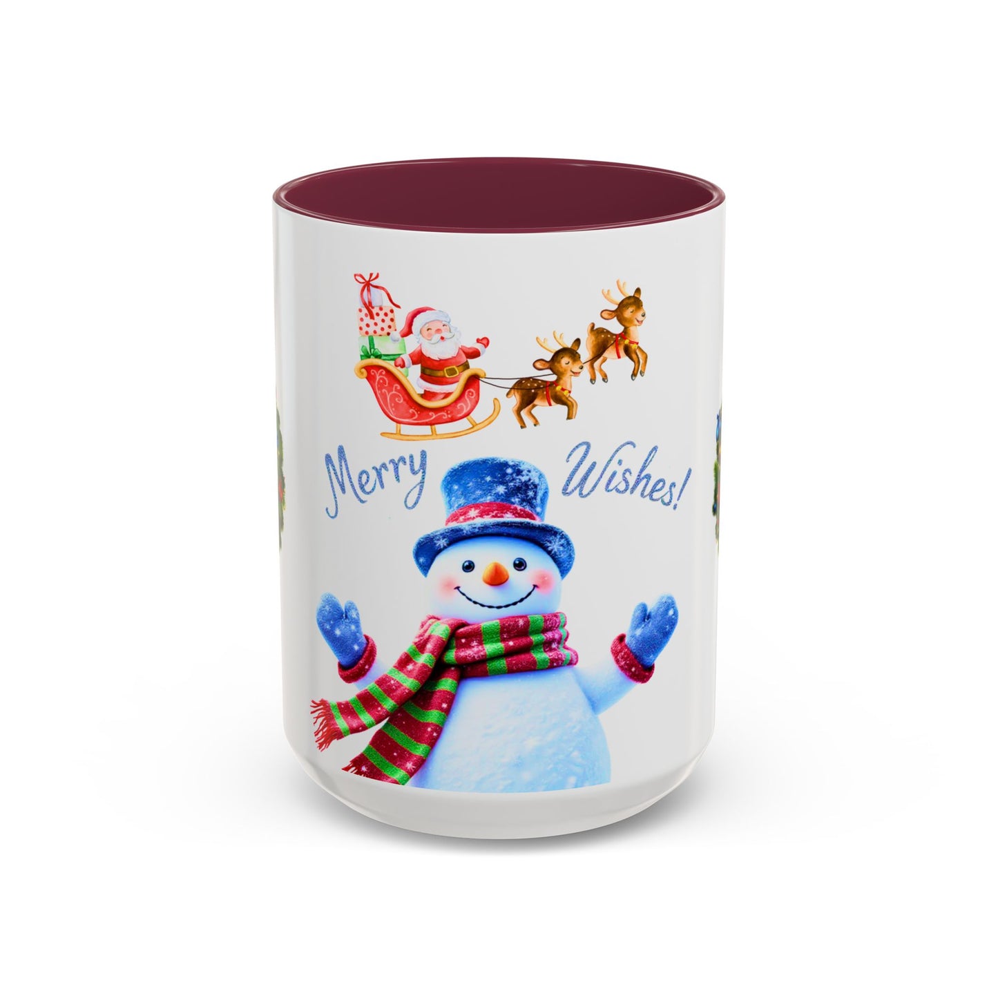 Merry Wishes Snowman Mug
