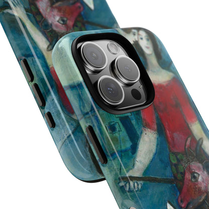 Tough Phone Case for iPhone, Samsung and Google Pixel - Chagall, The Angel and the Reader (1930)