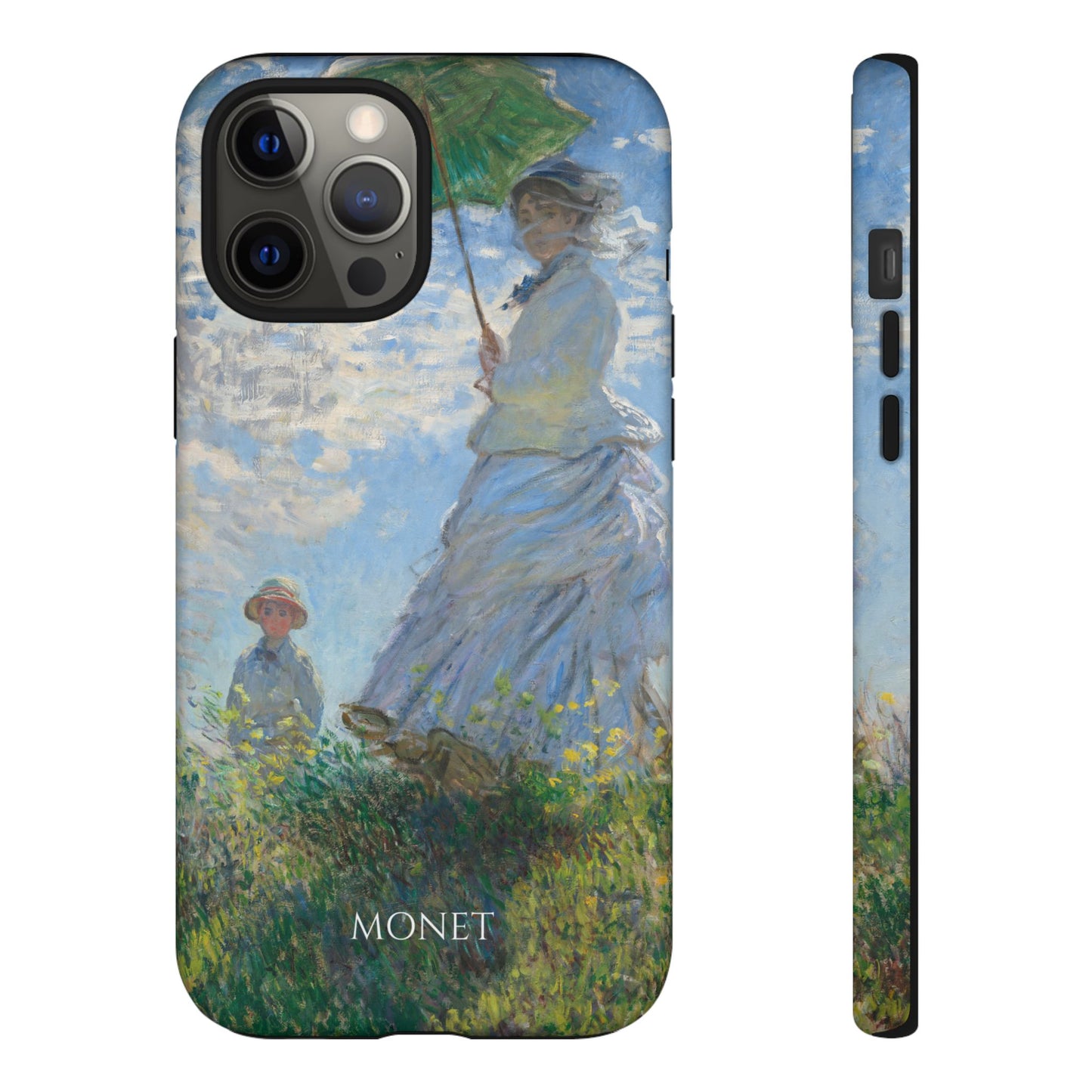 Tough Phone Case for iPhone, Samsung and Google Pixel - Monet, Woman with a Parasol - Madame Monet and Her Son (1875)