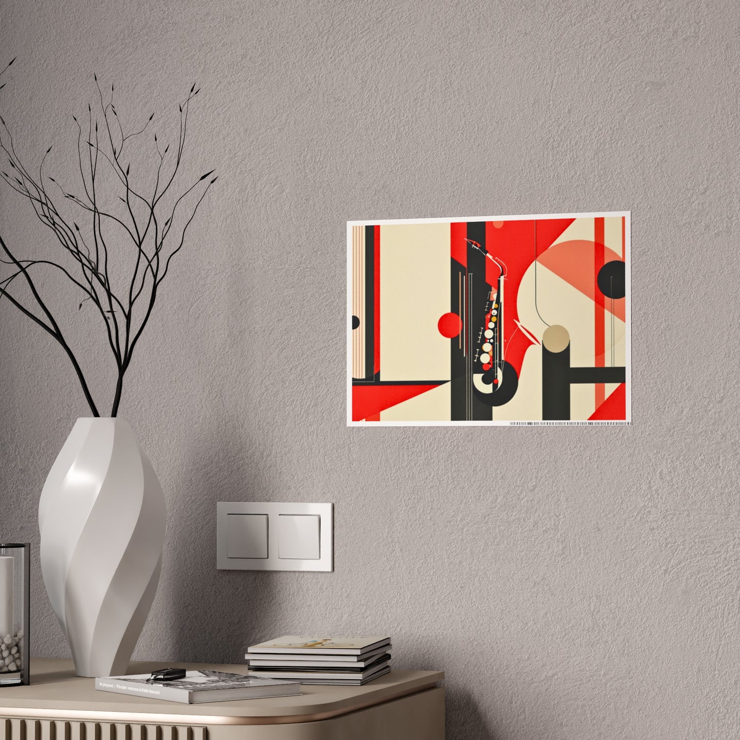 Jazz-Inspired Glossy Poster Art | Abstract Donna IV