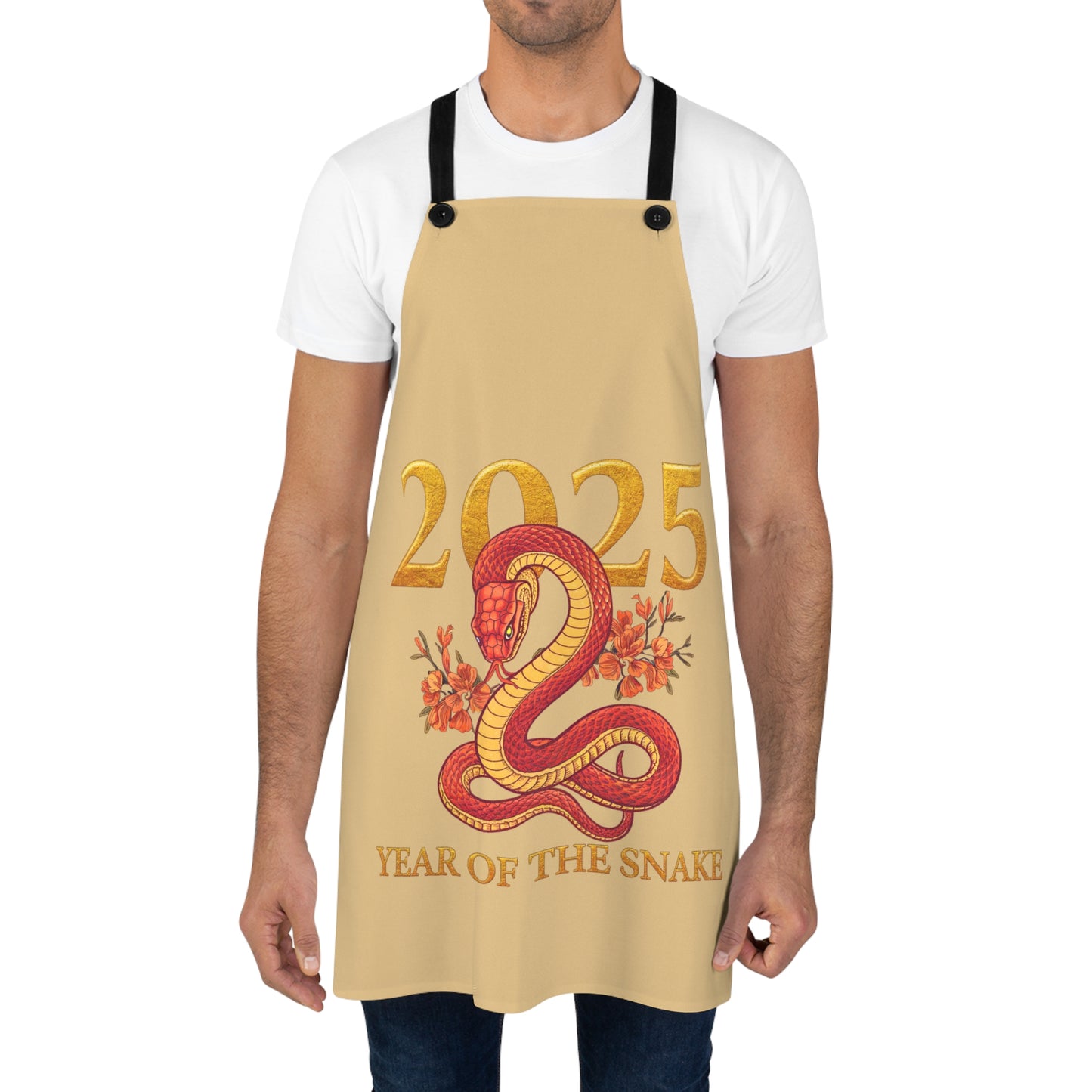 2025 Year of the Snake Cooking Apron - Lunar New Year Celebration