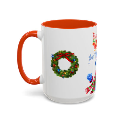 Merry Wishes Snowman Mug