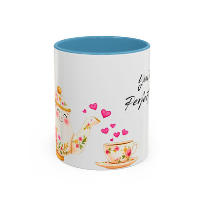 You're My Perfect Blend - Floral Accent Ceramic Mug (11oz, 15oz)