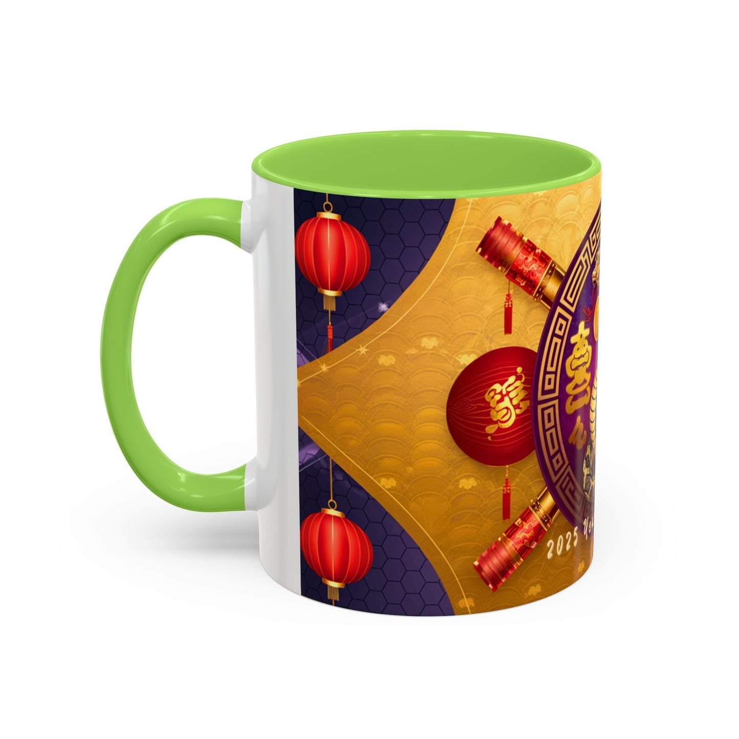 2025 Year of the Snake Chinese New Year Colorful Mug, 11oz (v1)