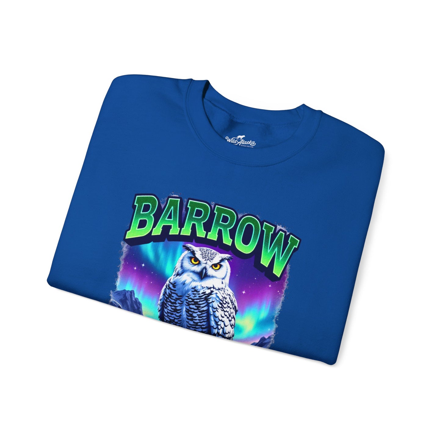 Barrow Owl Cotton Crewneck Sweatshirt | Wild Alaska Series Edition 🦅🇨🇦