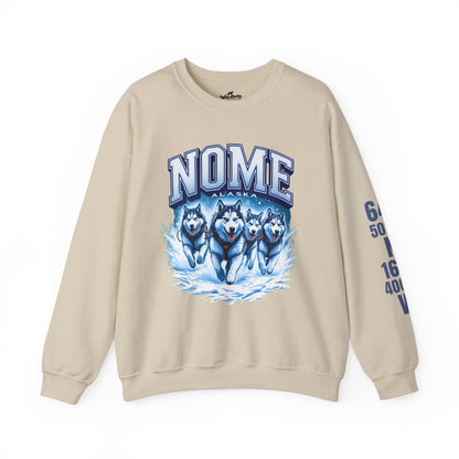 Nome Huskies Cotton Crewneck Sweatshirt | Wild Alaska Series Edition 🐺❄️