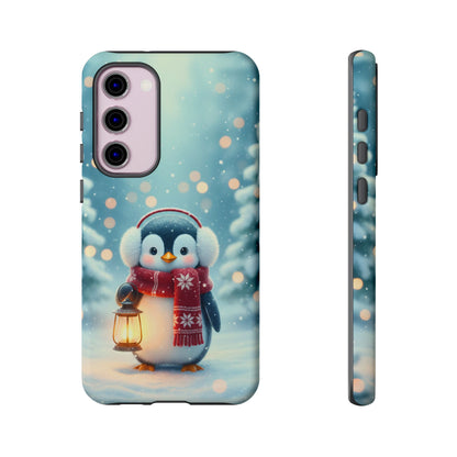 Christmas Snuggles Penguin Phone Case