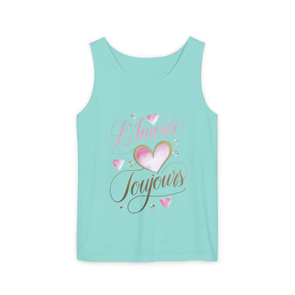 Comfort Colors® 9360 Women's Garment-Dyed Tank Top - L’Amour Toujours – Romantic French Love Design