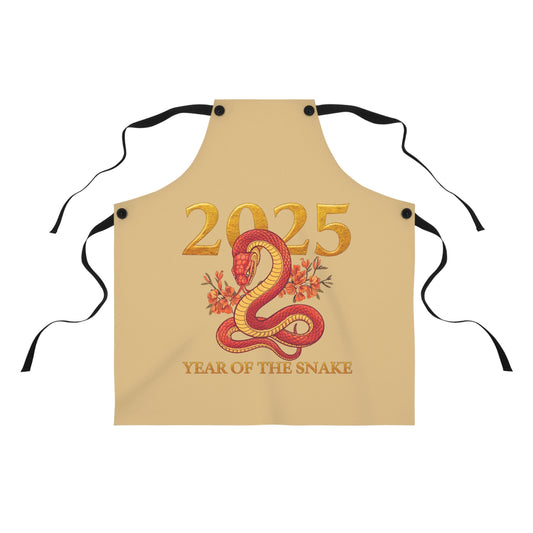 2025 Year of the Snake Cooking Apron - Lunar New Year Celebration