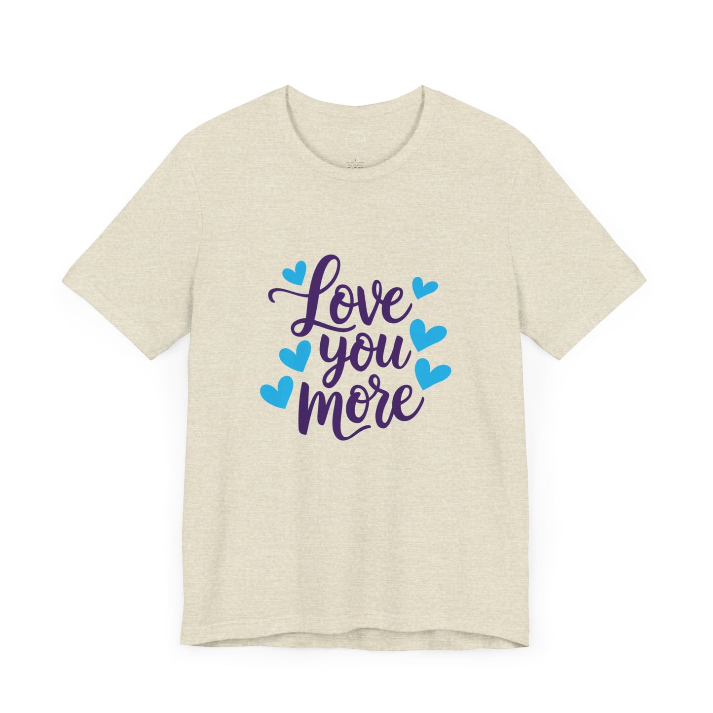 Bella+Canvas · 3001 Unisex Jersey Short Sleeve Tee - Love You More Romantic Valentine's Day Design [Color Set 1]
