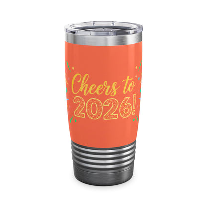 Cheers to 2026! Festive New Year Stainless Steel Tumbler
