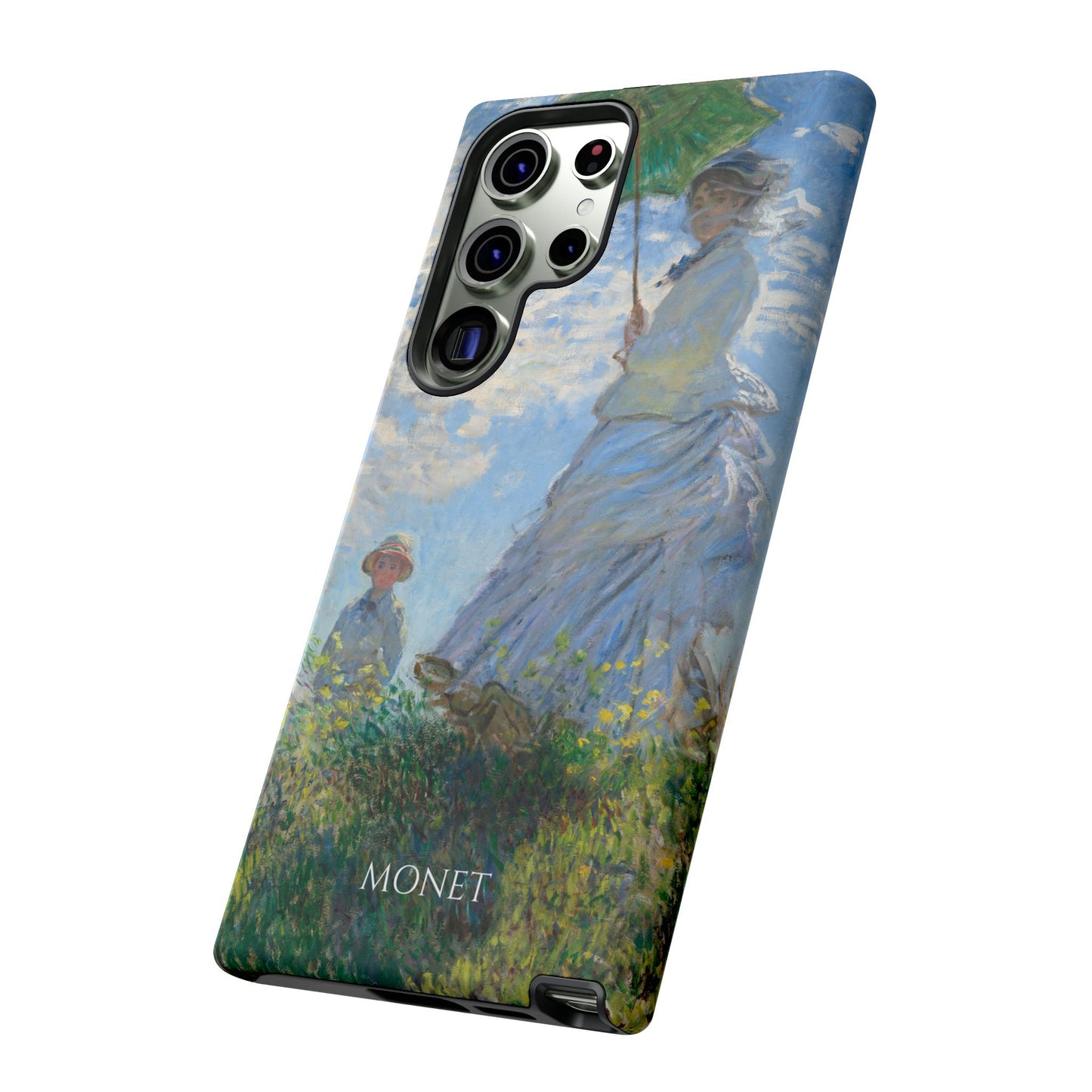 Tough Phone Case for iPhone, Samsung and Google Pixel - Monet, Woman with a Parasol - Madame Monet and Her Son (1875)