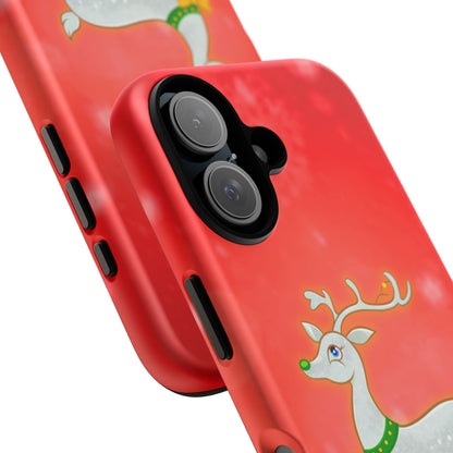 Festive Reindeer No.3 – Santa Hat with Holiday Lights Design for iPhone, Samsung & Google Models