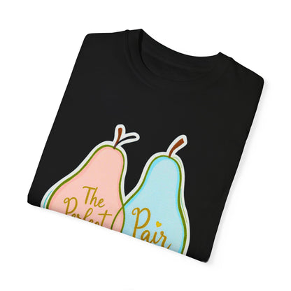 Comfort Colors 1717 Unisex Garment-Dyed T-shirt - "The Perfect Pair" Cute Pear-Themed Design (v1)
