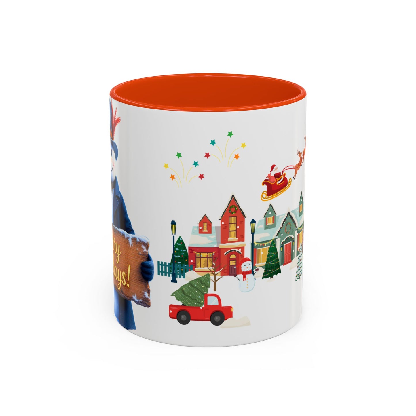 Merry Holidays Snowman Mug (v1)
