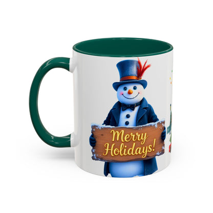 Merry Holidays Snowman Mug (v1)