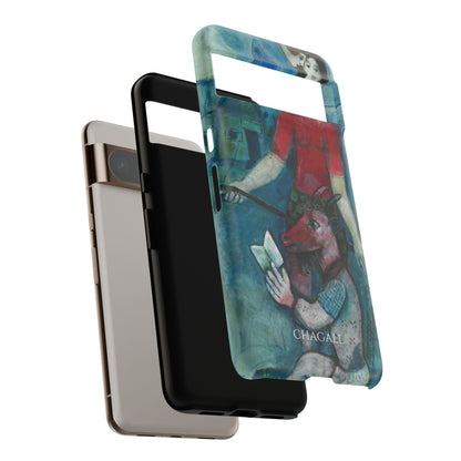 Tough Phone Case for iPhone, Samsung and Google Pixel - Chagall, The Angel and the Reader (1930)