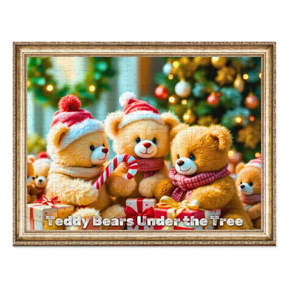 Holiday Teddy Bears Jigsaw Puzzle – Cozy Christmas Fun