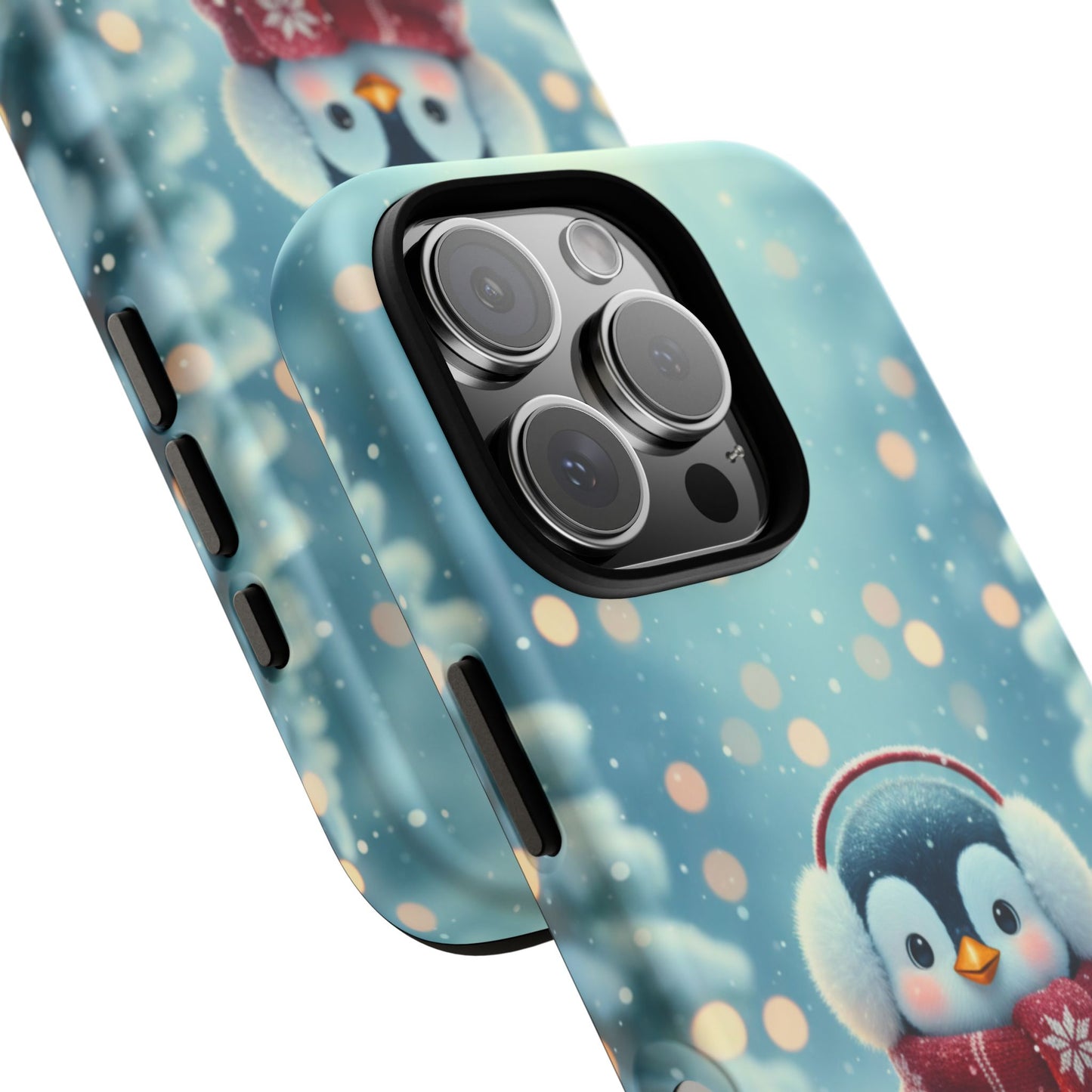 Christmas Snuggles Penguin Phone Case