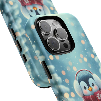 Christmas Snuggles Penguin Phone Case