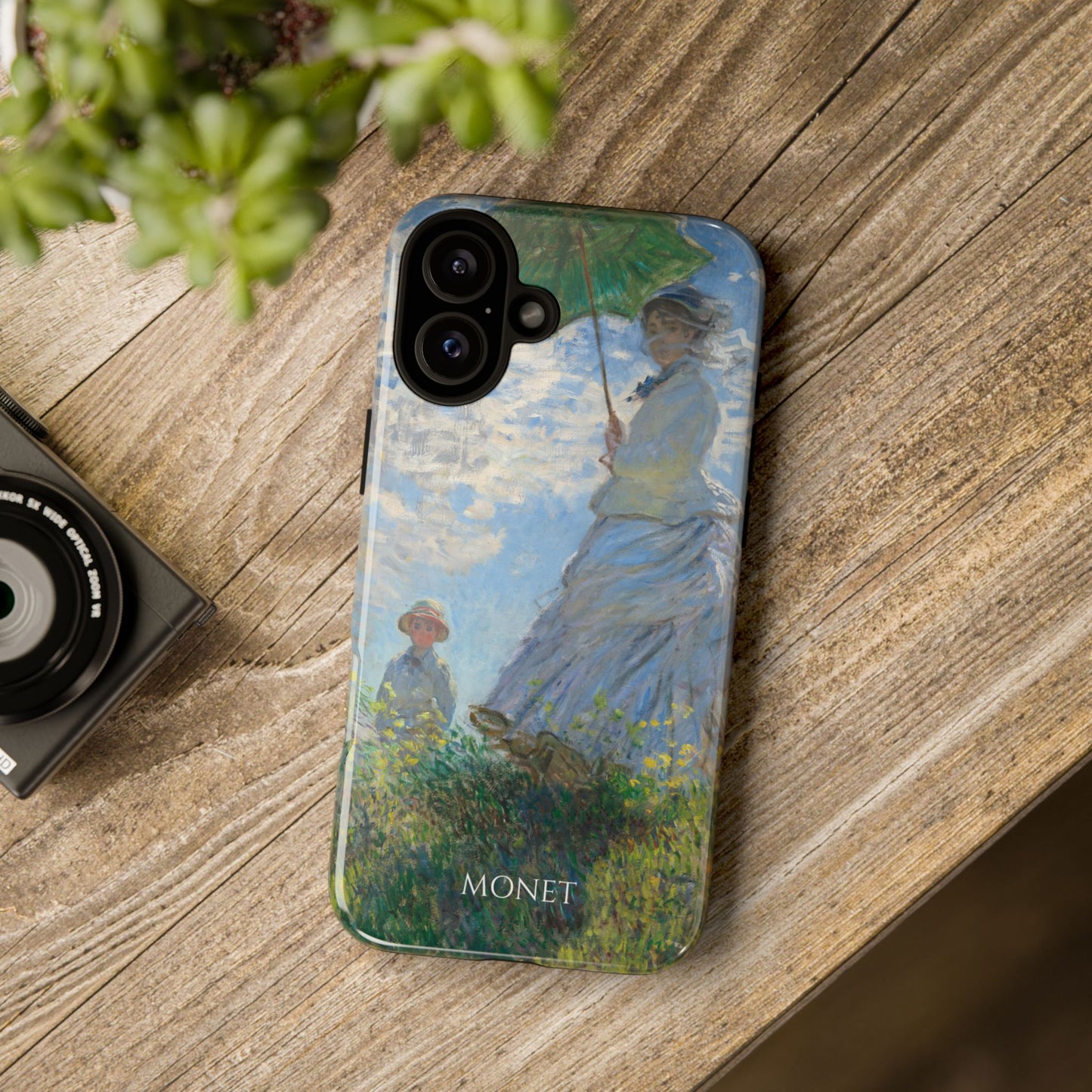 Tough Phone Case for iPhone, Samsung and Google Pixel - Monet, Woman with a Parasol - Madame Monet and Her Son (1875)
