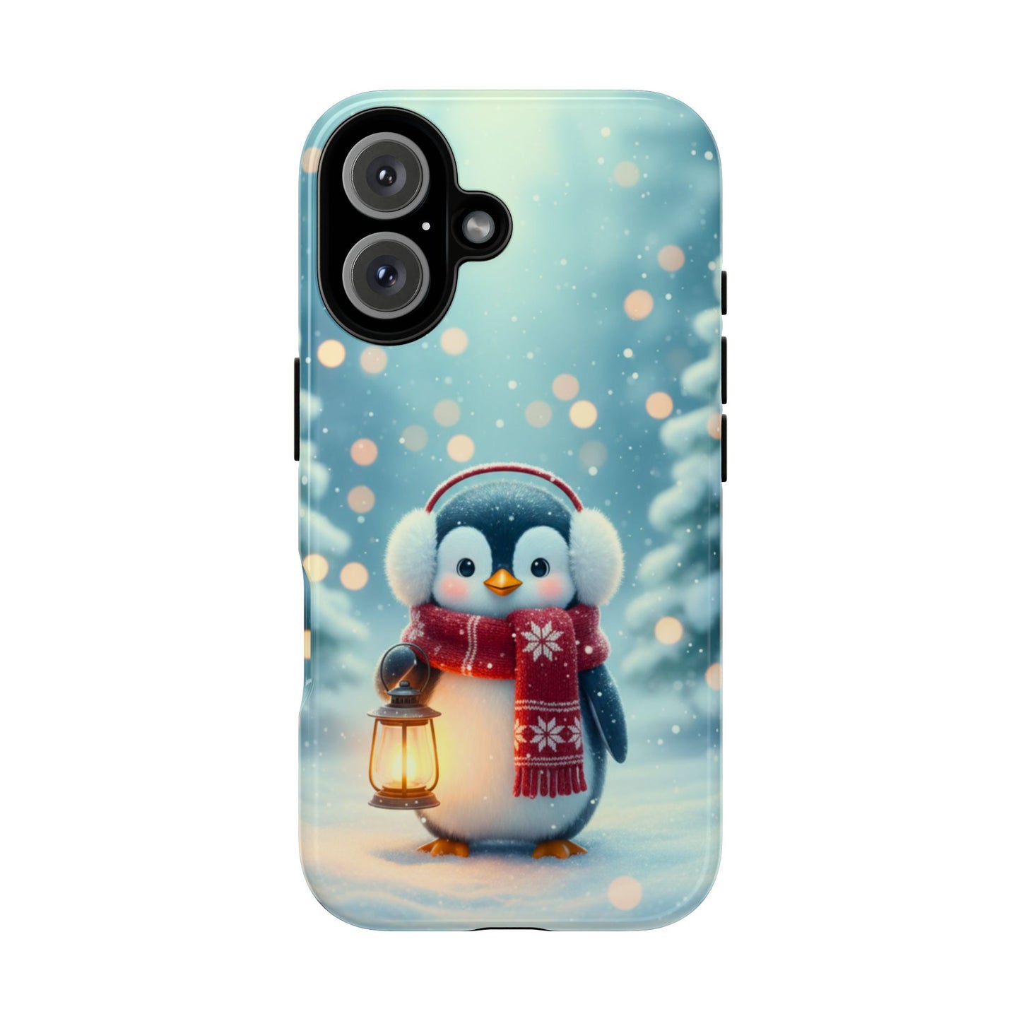 Christmas Snuggles Penguin Phone Case