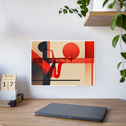 Jazz-Inspired Glossy Poster Art | Abstract Donna II