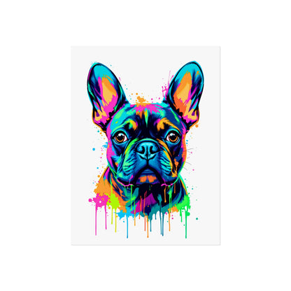 Neon Drip French Bulldog - Vibrant Pop Art
