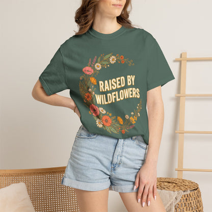 Raised by Wildflowers Botanical Graphic Tee