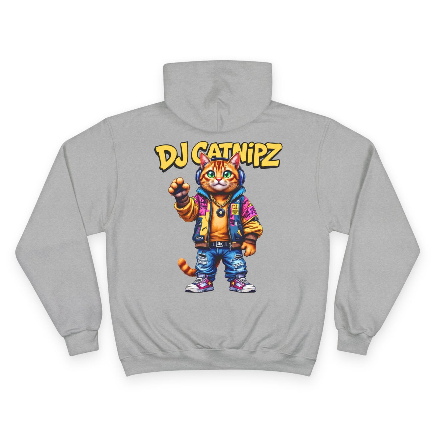 DJ CatNipZ Unisex Hoodie | Felinez Series | Champion S700 Hoodie Customized by DABPdesigns