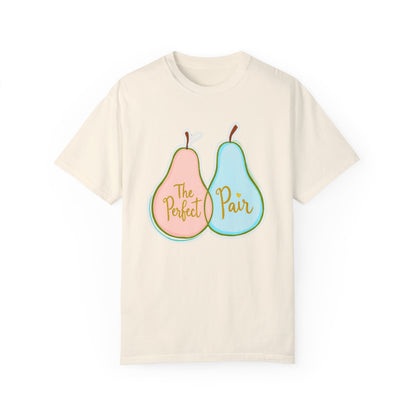 Comfort Colors 1717 Unisex Garment-Dyed T-shirt - "The Perfect Pair" Cute Pear-Themed Design (v1)