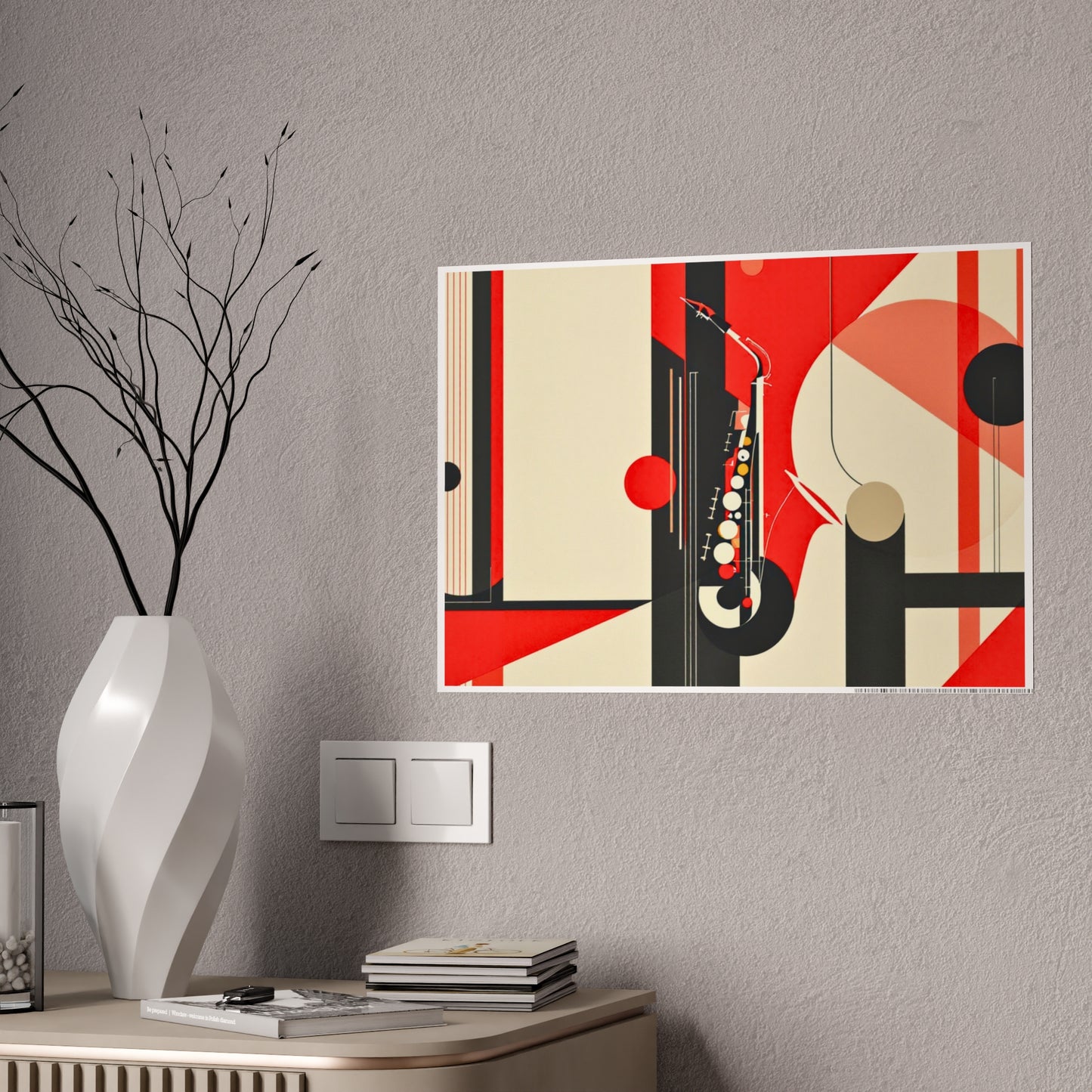 Jazz-Inspired Glossy Poster Art | Abstract Donna IV