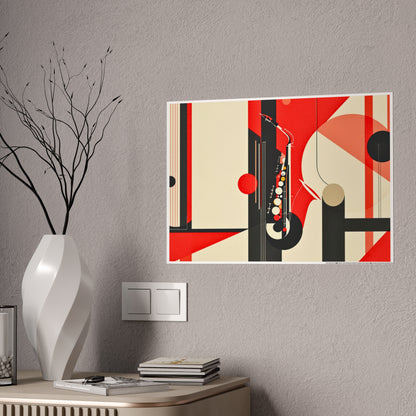 Jazz-Inspired Glossy Poster Art | Abstract Donna IV