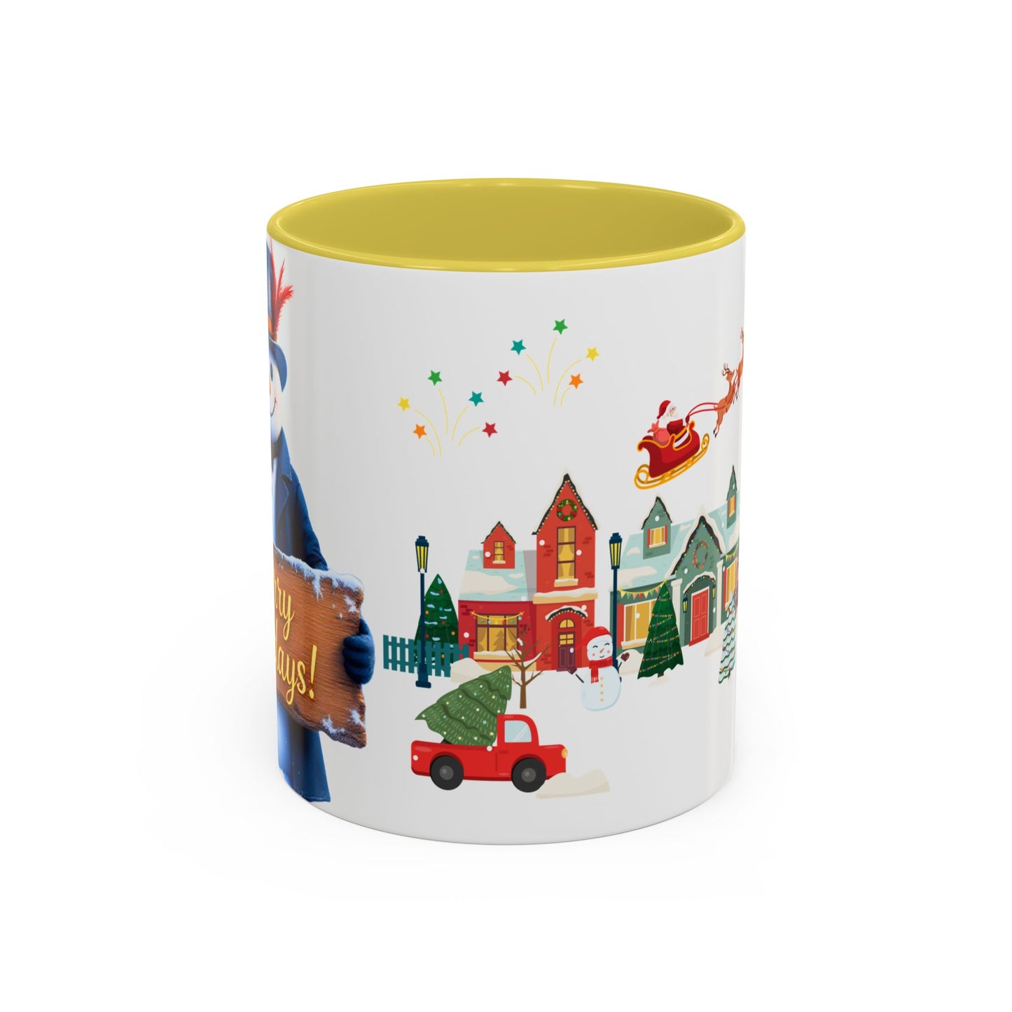 Merry Holidays Snowman Mug (v1)