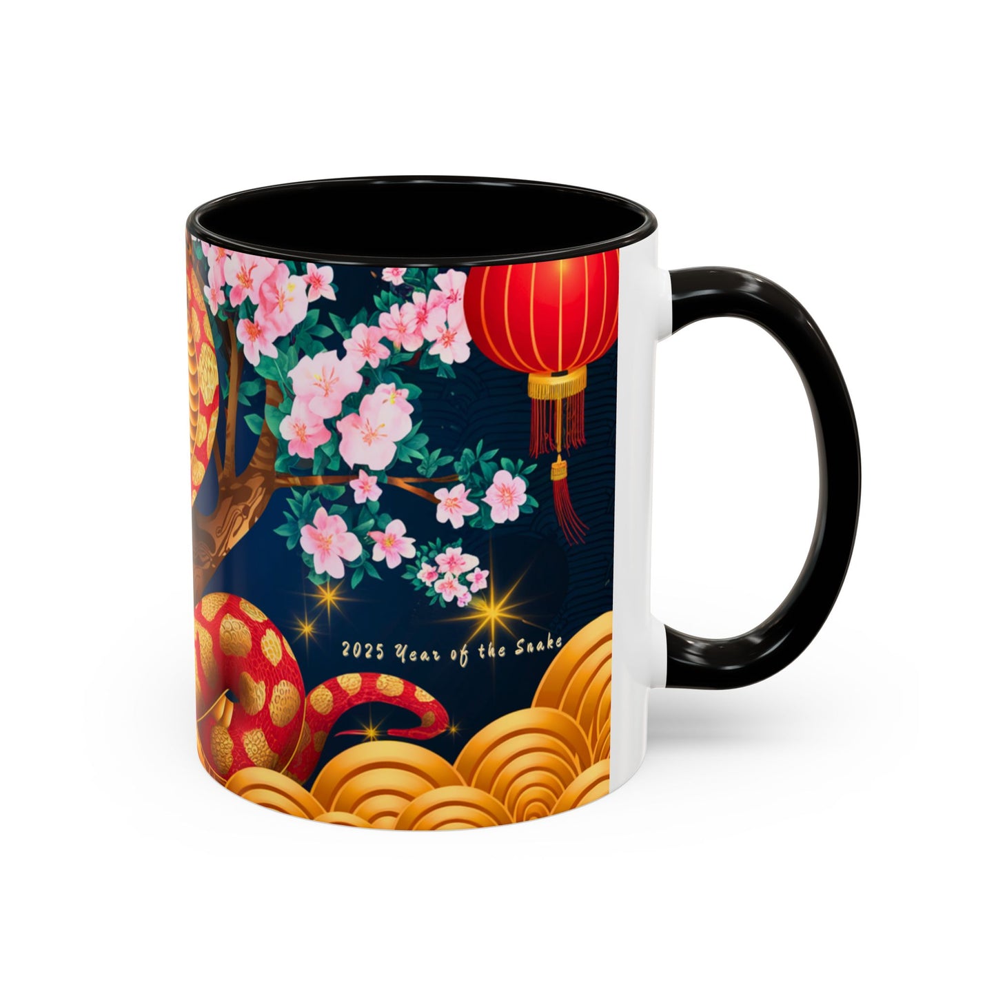 2025 Year of the Snake Chinese New Year Colorful Mug, 11oz (v4)