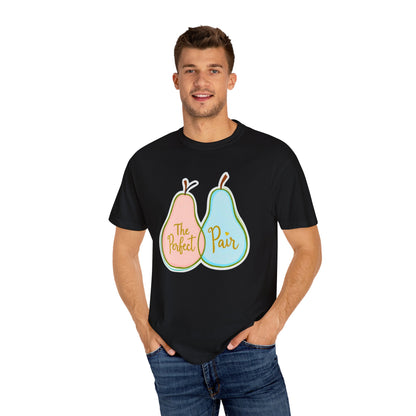 Comfort Colors 1717 Unisex Garment-Dyed T-shirt - "The Perfect Pair" Cute Pear-Themed Design (v1)