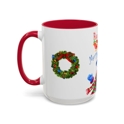 Merry Wishes Snowman Mug