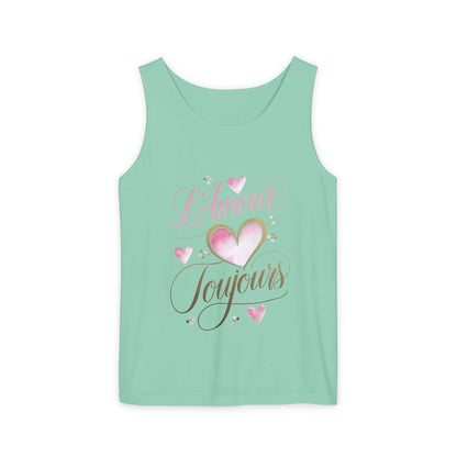 Comfort Colors® 9360 Women's Garment-Dyed Tank Top - L’Amour Toujours – Romantic French Love Design