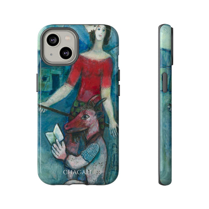 Tough Phone Case for iPhone, Samsung and Google Pixel - Chagall, The Angel and the Reader (1930)