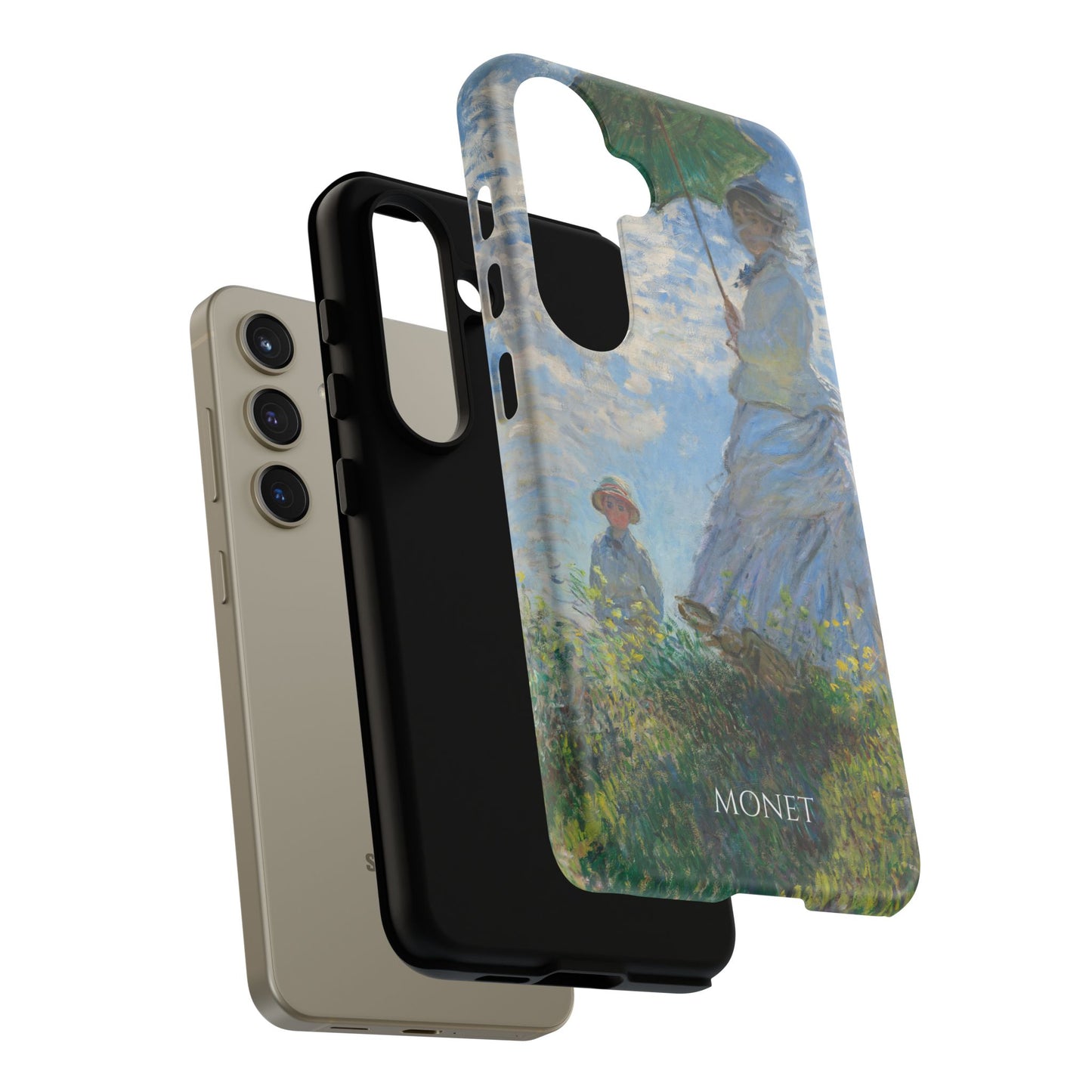 Tough Phone Case for iPhone, Samsung and Google Pixel - Monet, Woman with a Parasol - Madame Monet and Her Son (1875)