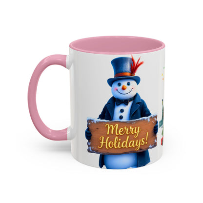 Merry Holidays Snowman Mug (v1)
