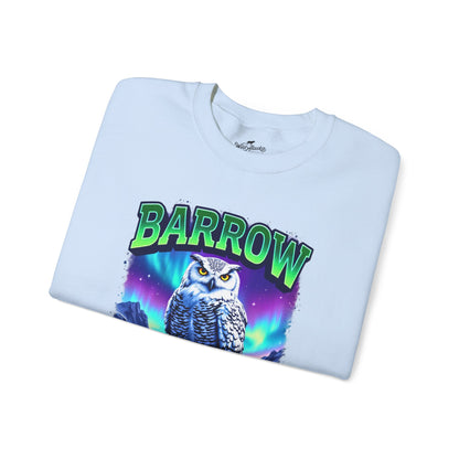 Barrow Owl Cotton Crewneck Sweatshirt | Wild Alaska Series Edition 🦅🇨🇦