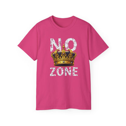 NO KINGS ZONE Graphic Tee | Streetwear T-Shirt with Royal Crown Design