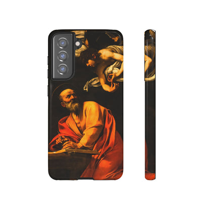 Tough Phone Case for iPhone, Samsung and Google Pixel - Caravaggio, Inspiration of St. Matthew (1602)