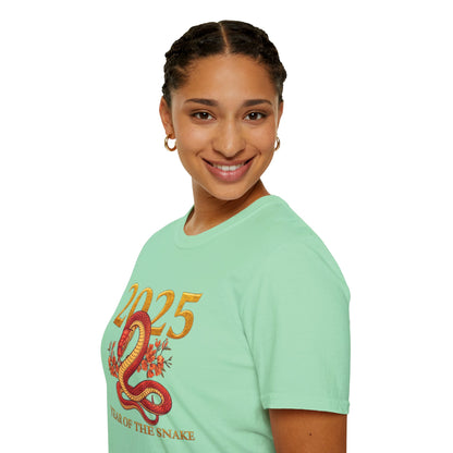 Gildan 64000 Unisex Softstyle Short-sleeve Tee | 2025 Year of the Snake Chinese New Year Design