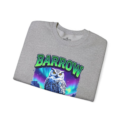 Barrow Owl Cotton Crewneck Sweatshirt | Wild Alaska Series Edition 🦅🇨🇦