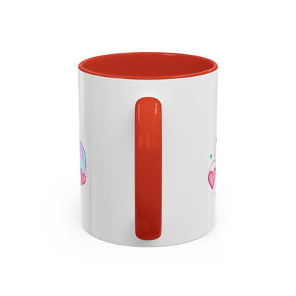 Pour toujours/Mon amour Valentine's Day Mug Set– Romantic French Gift for Couples [2 of 2] (11oz, 15oz)