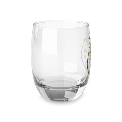 Whiskey Kisses Irish Wishes - St. Patrick's Day Whiskey Glass Design