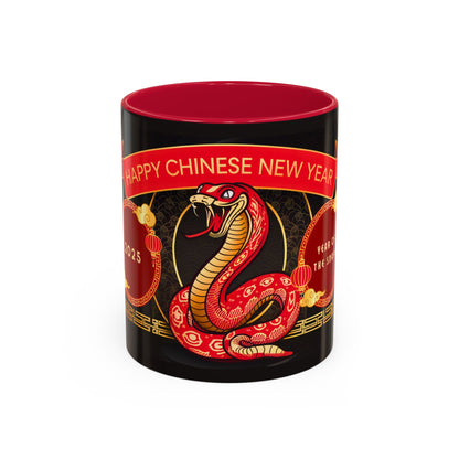 2025 Year of the Snake Chinese New Year Colorful Mug, 11oz (v3)
