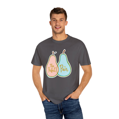 Comfort Colors 1717 Unisex Garment-Dyed T-shirt - "The Perfect Pair" Cute Pear-Themed Design (v1)